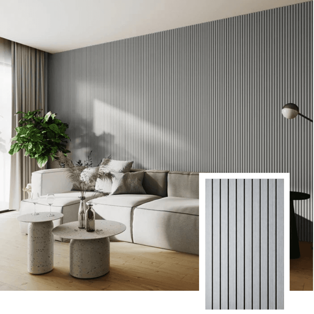 Karvion akustikpanel med spalt — (2,7 m × 1,10 m)