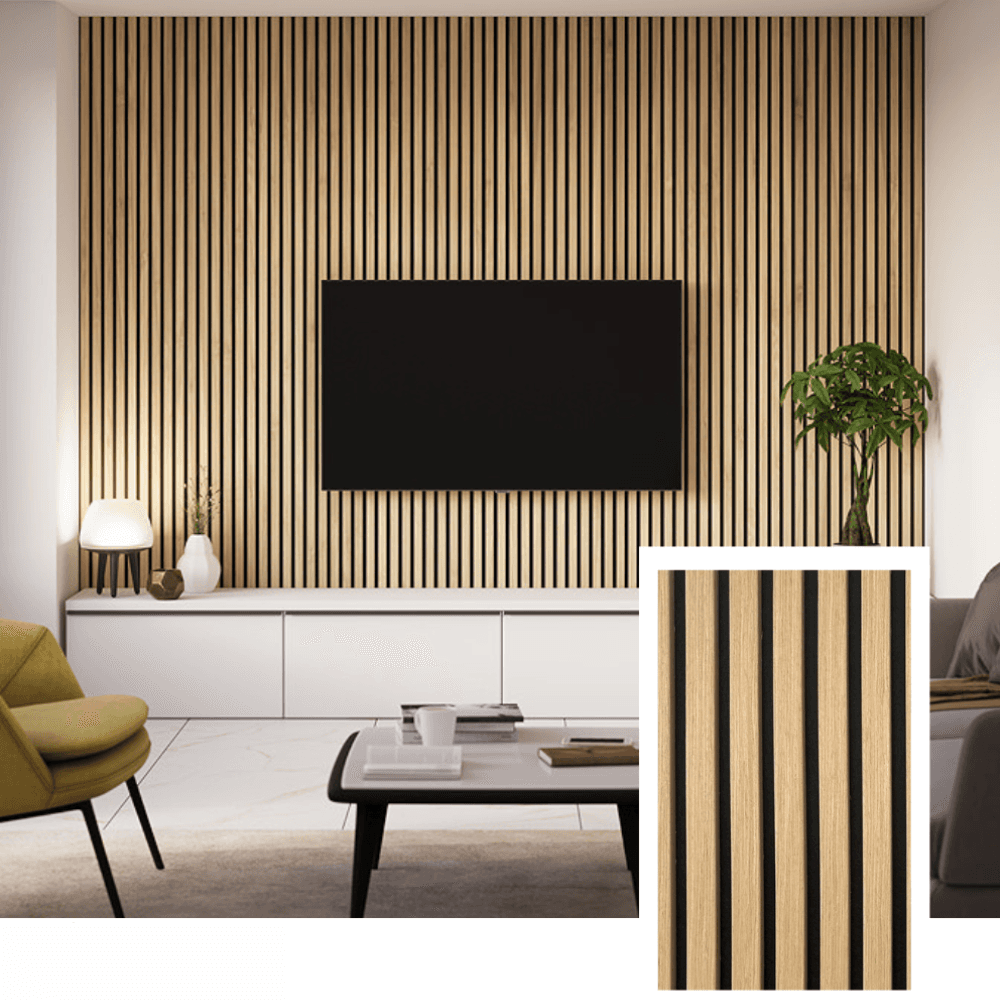 Karvion akustikpanel med spalt — (2,7 m × 1,10 m)